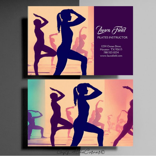 Pilates Instructor Business Card (Creator Uploaded)