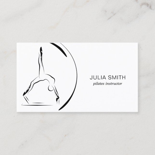Pilates instructor business card (Front)