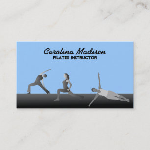 Pilates Instructor Business Cards Colour