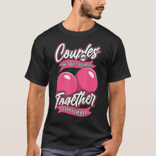 Pilates Instructor Couple Reformer Lessons Workout T-Shirt