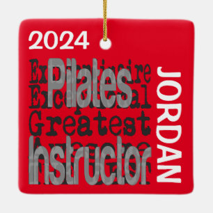 Pilates Instructor Extraordinaire CUSTOM Ceramic Ornament