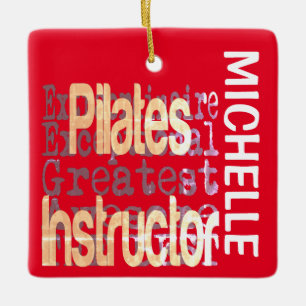 Pilates Instructor Extraordinaire CUSTOM Ceramic Ornament