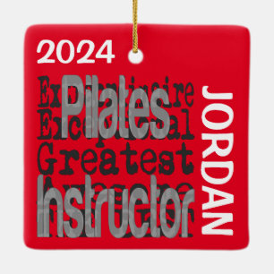 Pilates Instructor Extraordinaire CUSTOM Ceramic Ornament