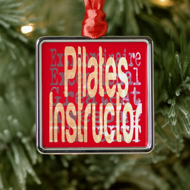 Pilates Instructor Extraordinaire Metal Ornament (Tree)
