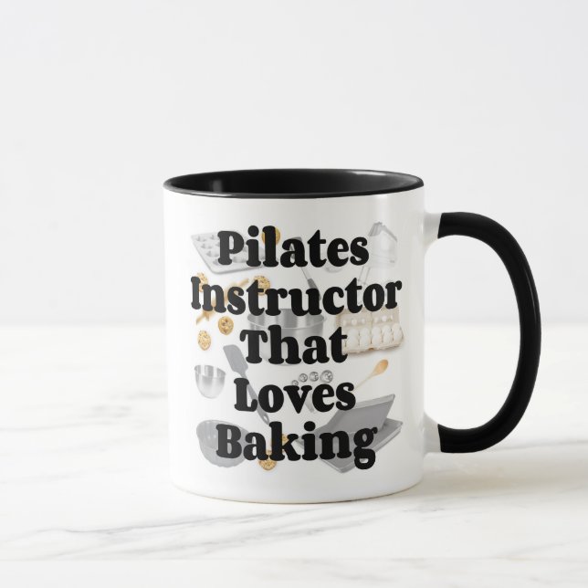 Pilates Instructor Loves Baking Mug (Right)