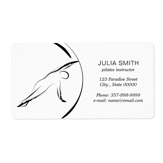 Pilates Instructor Pilates Pose Abstract Pilates (Front)