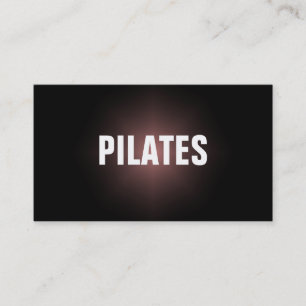 PILATES Instructor Simple & Plain Business Card