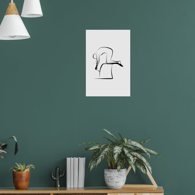 Pilates Kneeling Push down Pose - Wunda Chair Poster (Living Room 1)
