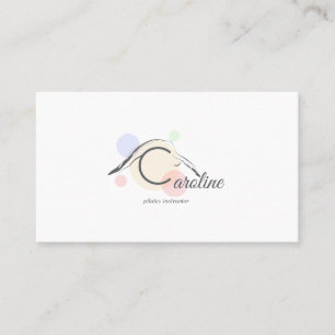 Pilates  Letter C Pose   Monogram Letter C Pilates Business Card