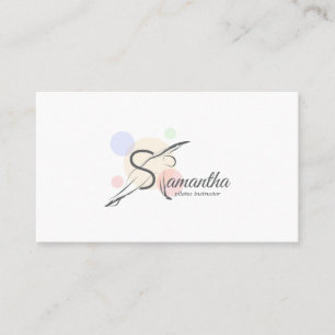 Pilates Letter S Pose Monogram Letter S Pilates Business Card
