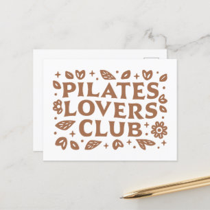 Pilates lovers club postcard