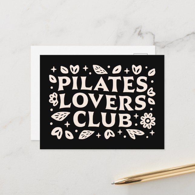 Pilates lovers postcard (Front/Back In Situ)