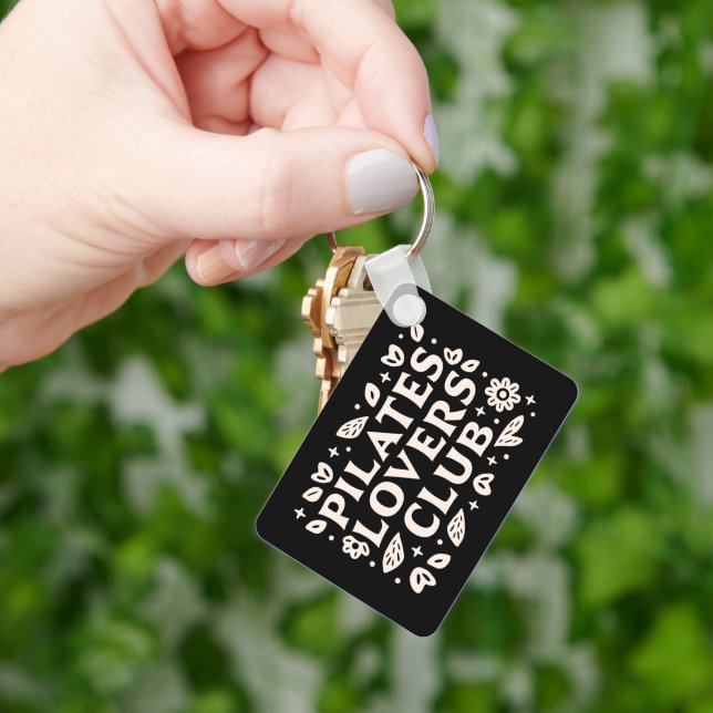 Pilates lovers quotes key ring (Hand)
