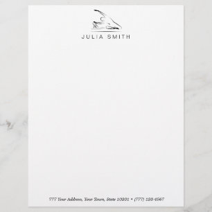 Pilates Mermaid on the reformer Custom Letterhead