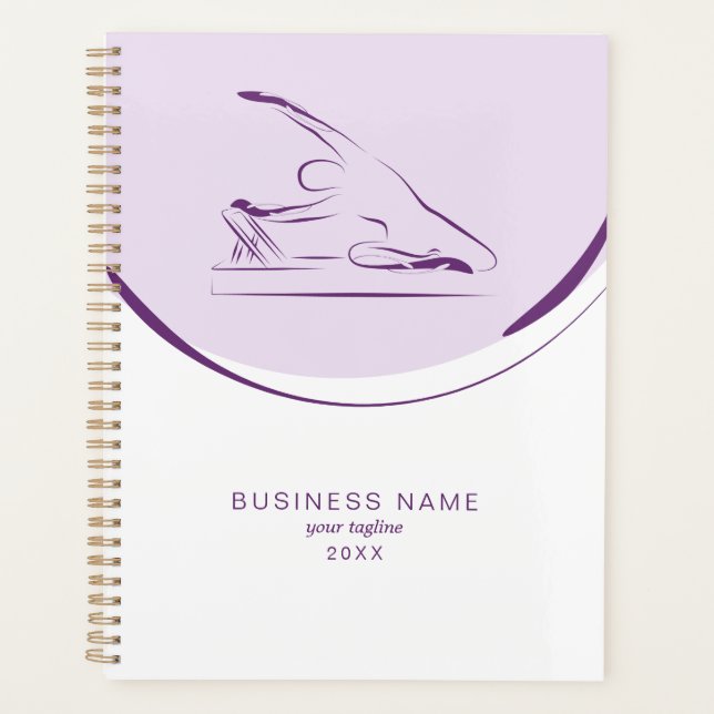 Pilates mermaid pose on the reformer | Colour Planner (Front)