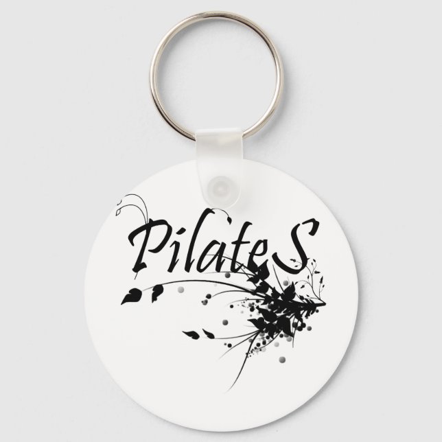Pilates Method fan! Pilates Art Key Ring (Front)