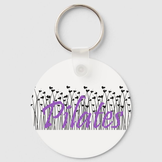 Pilates Method fan! Pilates gifts Key Ring (Front)