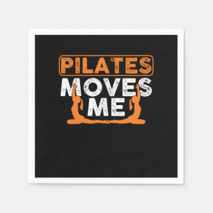 Pilates Moves Me Relaxation Muscle Exercise Gift Napkin