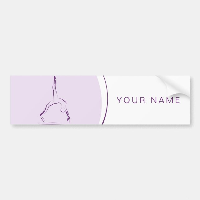 Pilates on the reformer bumper sticker (Front)