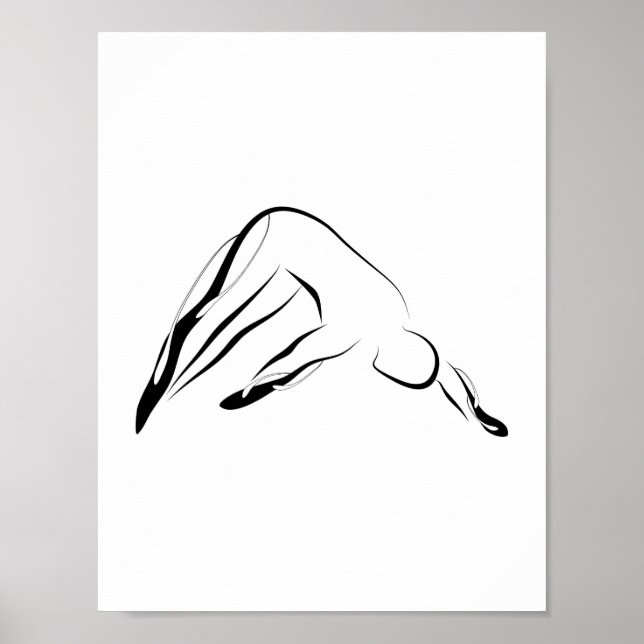 Pilates Pose Abstract Pilates Pose Poster (Front)