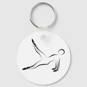 Pilates pose key ring