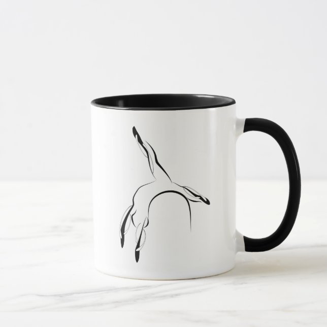 Pilates pose mug (Right)
