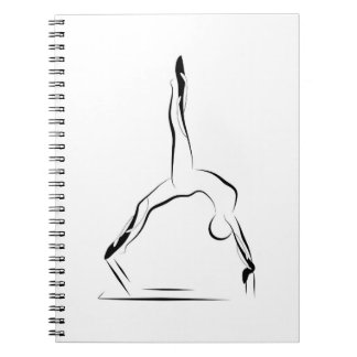 Pilates pose notebook
