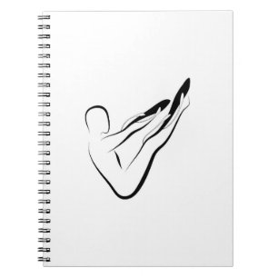 Pilates pose notebook