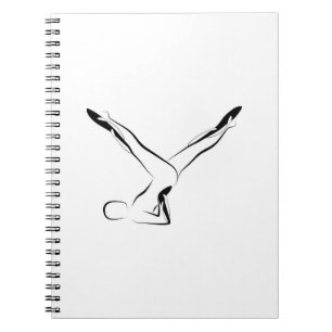 Pilates pose notebook