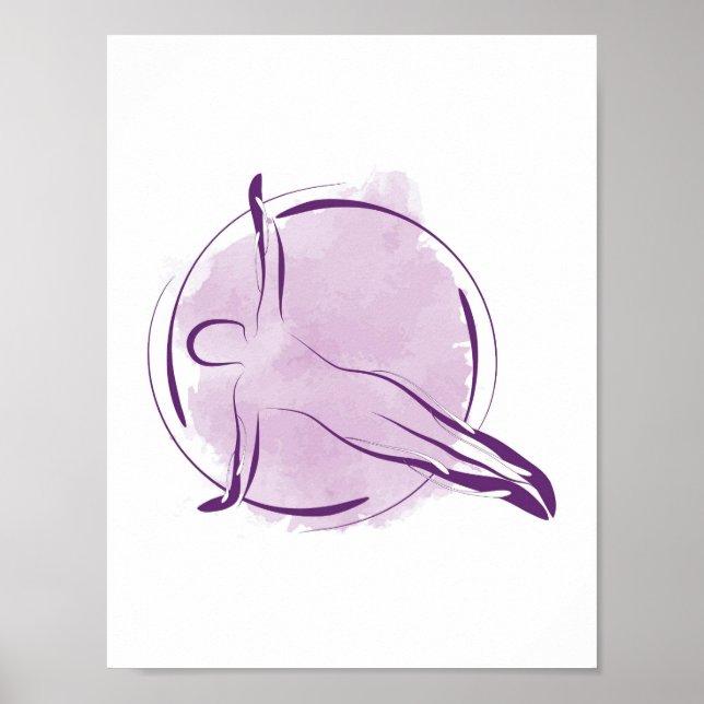 Pilates pose poster (Front)