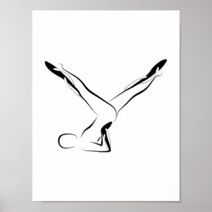 Pilates pose poster