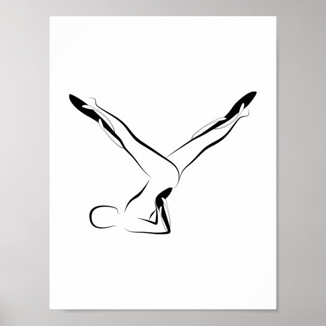 Pilates pose poster (Front)