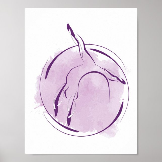 Pilates pose poster (Front)