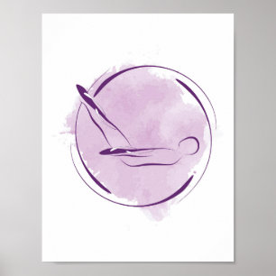 Pilates pose poster