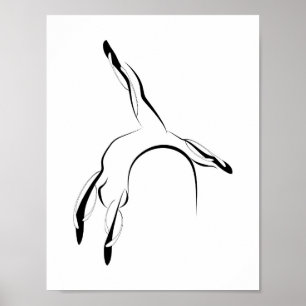 Pilates pose poster