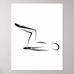 Pilates pose poster