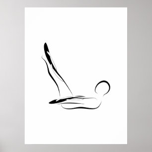 Pilates Pose   Poster