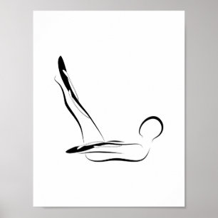 Pilates pose poster