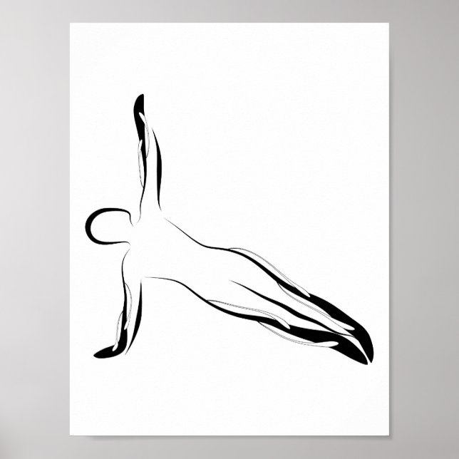 Pilates pose poster (Front)