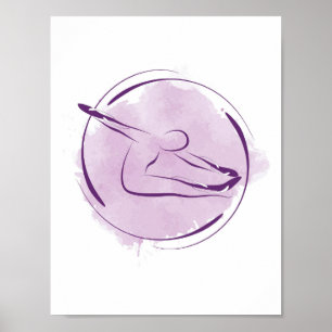 Pilates pose poster