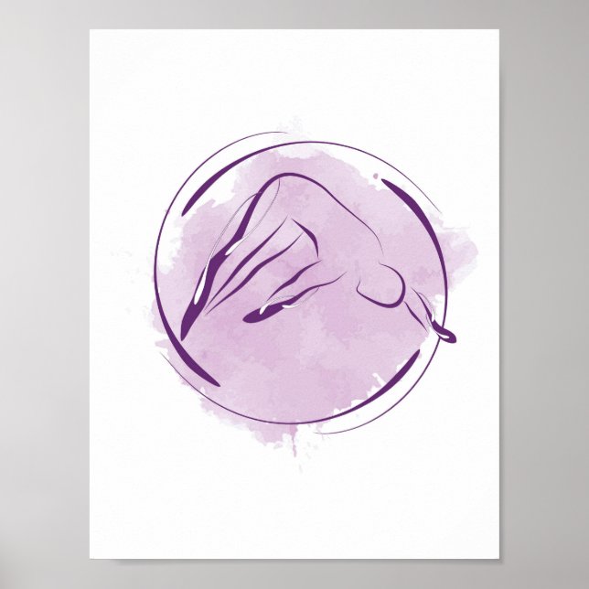 Pilates pose poster (Front)