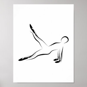Pilates pose poster