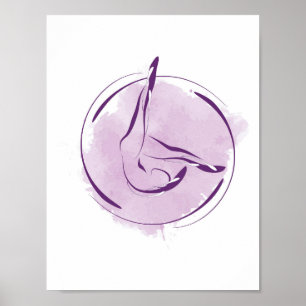 Pilates pose poster