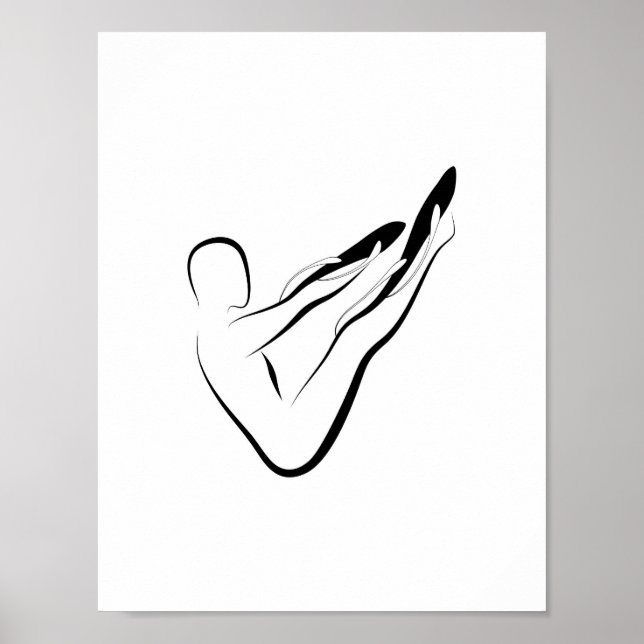 Pilates Pose Rocker Pilates Pose Poster (Front)