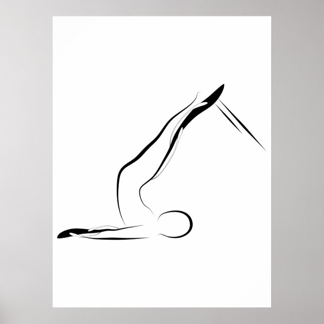 Pilates Pose  Short Spine on Reformer Poster (Front)
