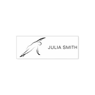 Pilates Pose Side Bend Self-inking Stamp