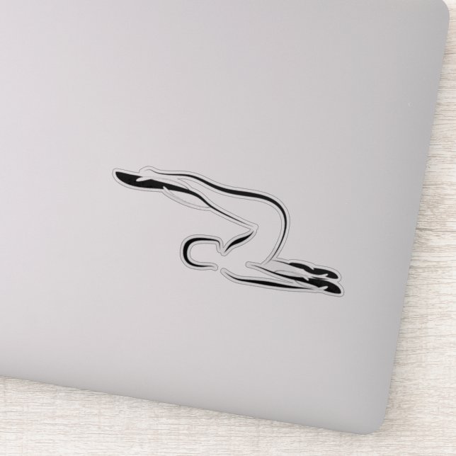 Pilates pose sticker (Detail)