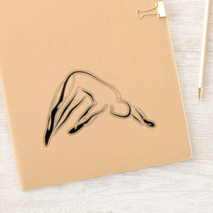 Pilates pose sticker
