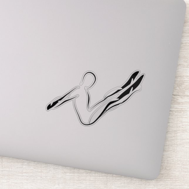 Pilates pose sticker (Detail)