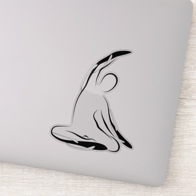 Pilates pose sticker (Detail)
